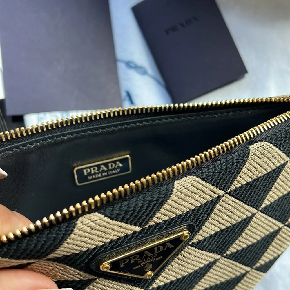 Prada Symbole leather and fabric mini bag - Picture 16 of 17
